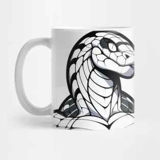 Anthro Scalie Snake Portrait Art Mug